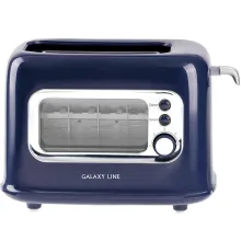 Тостер Galaxy Line GL 2913 900Вт синий