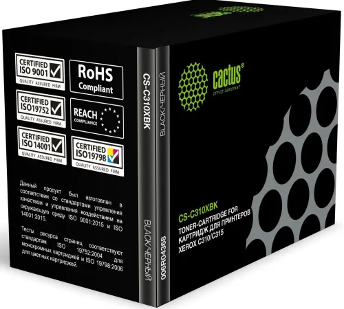 Картридж лазерный Cactus CS-C310XBK 006R04368 черный (8000стр.) для Xerox C310/C315