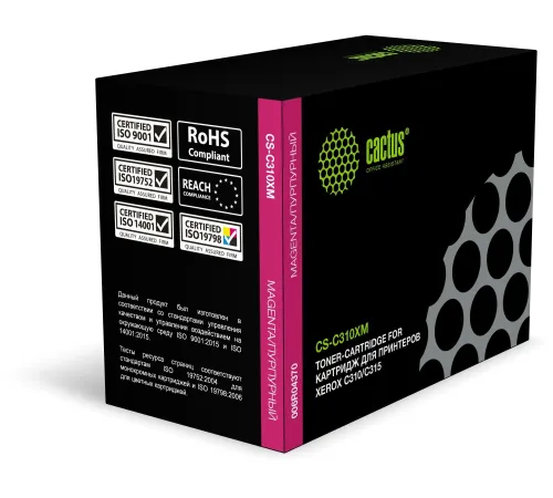 Картридж лазерный Cactus CS-C310XM 006R04370 пурпурный (5500стр.) для Xerox C310/C315