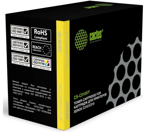 Картридж лазерный Cactus CS-C310XY 006R04371 желтый (5500стр.) для Xerox C310/C315