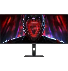 Монитор Xiaomi 34" Curved Gaming Monitor G34WQi черный VA LED 1ms 21:9 HDMI матовая HAS Piv 350cd 178гр/178гр 3440x1440 180Hz FreeSync Premium DP 2K 6.9кг