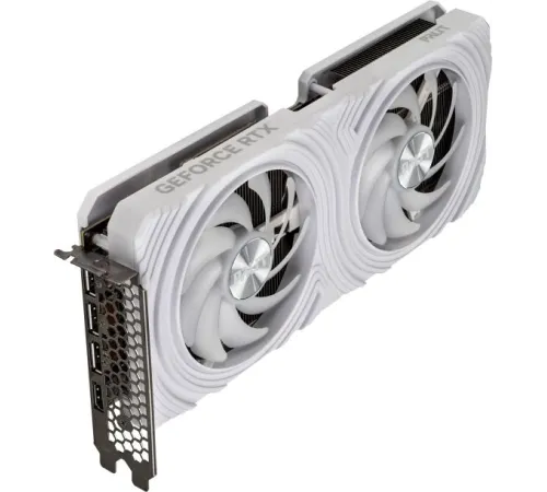Видеокарта Palit PCI-E 4.0 RTX4070 DUAL WHITE NVIDIA GeForce RTX 4070 12Gb 192bit GDDR6X 1920/21000 HDMIx1 DPx3 HDCP Ret Видеокарта Palit PCI-E 4.0 RTX4070 DUAL WHITE NVIDIA GeForce RTX 4070 12Gb 192bit GDDR6X 1920/21000 HDMIx1 DPx3 HDCP Ret