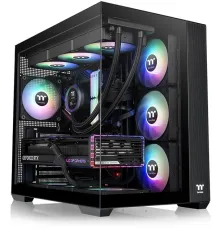 Корпус Thermaltake View 380 TG ARGB черный без БП ATX 9x120mm 5x140mm 1x200mm 2xUSB3.0 audio bott PSU