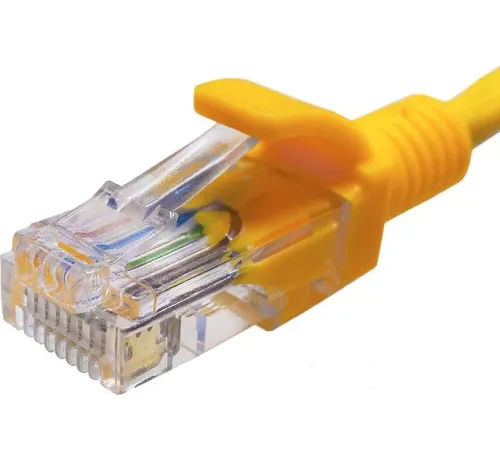 Патч-корд Suprlan 10-0162 UTP RJ-45 вил.-вилка RJ-45 кат.5E 1м желтый LSZH 0.483AWG