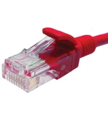 Патч-корд Suprlan 10-0152 UTP RJ-45 вил.-вилка RJ-45 кат.5E 1м красный LSZH 0.483AWG