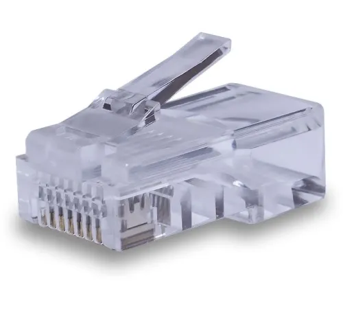 Коннектор Suprlan 10-0209 UTP кат.5E RJ45 серый (упак.:100шт) Коннектор Suprlan 10-0209 UTP кат.5E RJ45 серый (упак.:100шт)