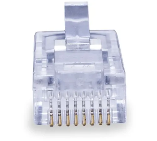 Коннектор Suprlan 10-0209 UTP кат.5E RJ45 серый (упак.:100шт) Коннектор Suprlan 10-0209 UTP кат.5E RJ45 серый (упак.:100шт)