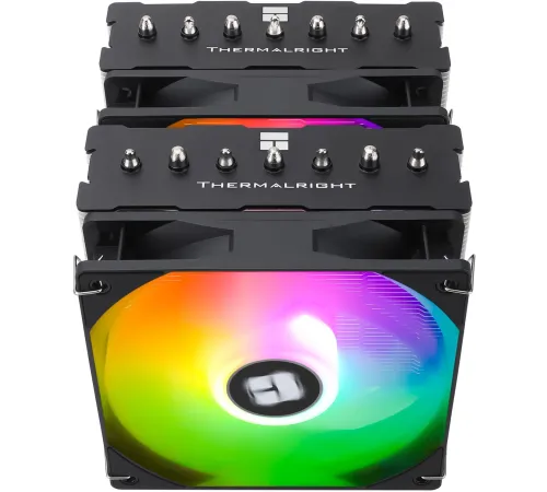 Устройство охлаждения(кулер) Thermalright Phantom Spirit 120 SE ARGB Soc-AM5/AM4/1151/1200/1700 4-pin 25.6dB Al+Cu 1035gr Ret