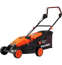 PATRIOT PT 1639E Газонокосилка электрическая [512309639] { бесщёточный, 38см, 1600Вт, трав комби 50л, 20-65мм 5 уровней }