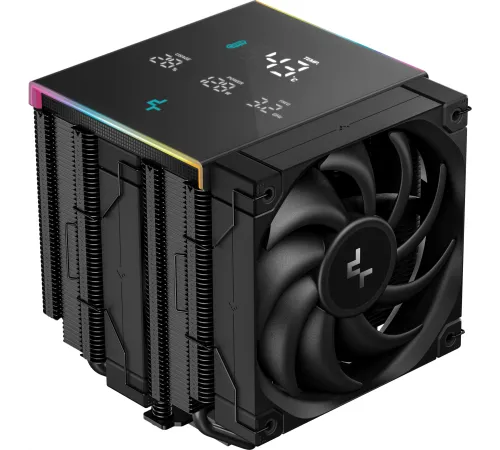 Устройство охлаждения(кулер) Deepcool AK620 Digital Pro Soc-AM5/AM4/1151/1200/2066/1700 черный 4-pin 28dB Al+Cu 260W 1486gr Ret Устройство охлаждения(кулер) Deepcool AK620 Digital Pro Soc-AM5/AM4/1151/1200/2066/1700 черный 4-pin 28dB Al+Cu 260W 1486gr Ret