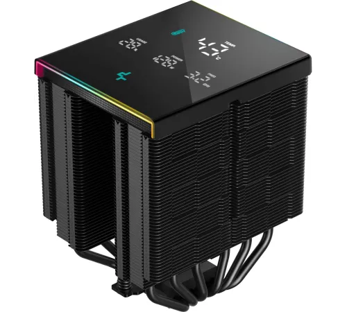 Устройство охлаждения(кулер) Deepcool AK620 Digital Pro Soc-AM5/AM4/1151/1200/2066/1700 черный 4-pin 28dB Al+Cu 260W 1486gr Ret Устройство охлаждения(кулер) Deepcool AK620 Digital Pro Soc-AM5/AM4/1151/1200/2066/1700 черный 4-pin 28dB Al+Cu 260W 1486gr Ret