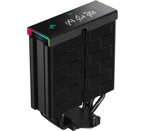 Устройство охлаждения(кулер) Deepcool AK400 Digital Pro Soc-AM5/AM4/1151/1200/1700 черный 4-pin 28dB Al+Cu 220W 695gr Ret Устройство охлаждения(кулер) Deepcool AK400 Digital Pro Soc-AM5/AM4/1151/1200/1700 черный 4-pin 28dB Al+Cu 220W 695gr Ret