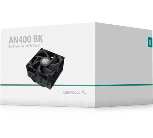 Устройство охлаждения(кулер) Deepcool AN400 Soc-AM5/AM4/1151/1200/1700 черный 4-pin Al+Cu Ret Устройство охлаждения(кулер) Deepcool AN400 Soc-AM5/AM4/1151/1200/1700 черный 4-pin Al+Cu Ret