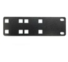 Полка Hyperline PMV1-RAL9005 Кронштейн для крепления 19 дюймового и вертикального оборудования сбоку стоек (2 шт. в комплекте)