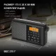 Радиоприемник портативный Hyundai H-PSR115 черный 2.0 microSD