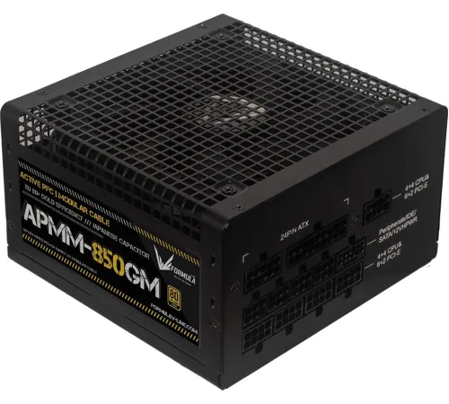 Блок питания Formula ATX 850W APMM-850GM Gen.5 80+ gold (20+4pin) APFC 120mm fan 8xSATA Cab Manag RTL