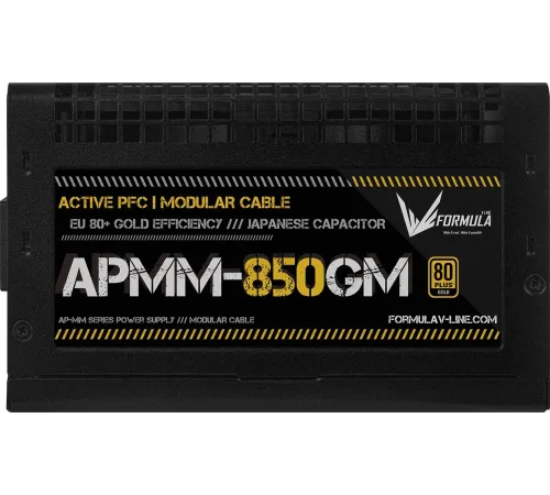 Блок питания Formula ATX 850W APMM-850GM Gen.5 80+ gold (20+4pin) APFC 120mm fan 8xSATA Cab Manag RTL