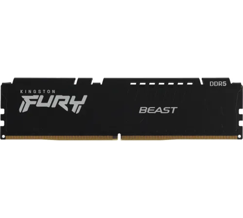 Модуль памяти DDR 5 DIMM 16Gb PC51200, 6400Mhz, Kingston FURY Beast Black EXPO CL32 (KF564C32BBE-16) (retail)