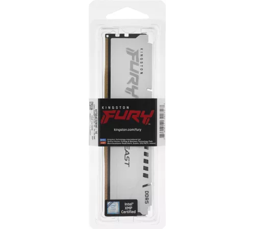 Память DDR5 16GB 6400MHz Kingston KF564C32BW-16 Fury Beast RTL Gaming PC5-51200 CL32 DIMM 288-pin 1.4В single rank с радиатором Ret