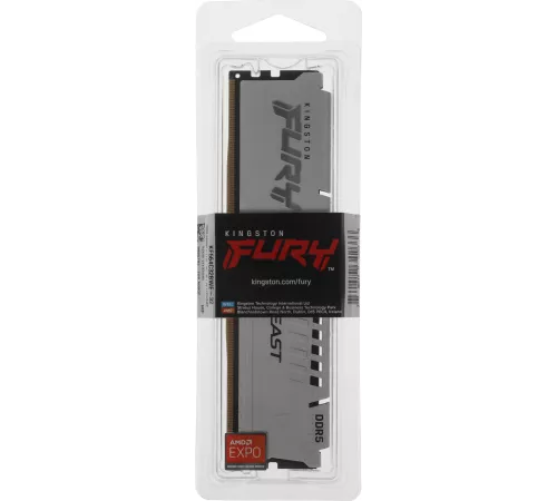 Память DDR5 32GB 6400MHz Kingston KF564C32BWE-32 Fury Beast RGB RTL Gaming PC5-51200 CL32 DIMM 288-pin 1.4В dual rank с радиатором Ret