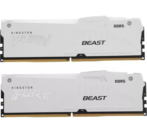 Память DDR5 2x16GB 6400MHz Kingston KF564C32BWEAK2-32 Fury Beast RGB RTL Gaming PC5-51200 CL32 DIMM 288-pin 1.4В kit dual rank с радиатором Ret