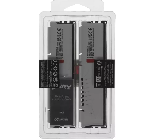Память DDR5 2x16GB 6800MHz Kingston KF568C34BWEK2-32 Fury Beast RTL Gaming PC5-54400 CL34 DIMM 288-pin 1.4В kit dual rank с радиатором Ret