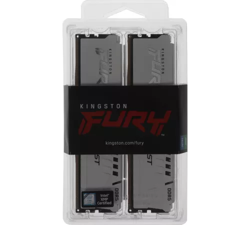 Память DDR5 4x16GB 5200MHz Kingston KF552C40BWK4-64 Fury Beast RTL Gaming PC5-41600 CL40 DIMM 288-pin 1.25В kit single rank с радиатором Ret