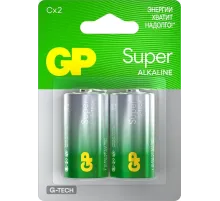 Батарея GP Super G-Tech Alkaline 14A LR14 C (2шт) блистер