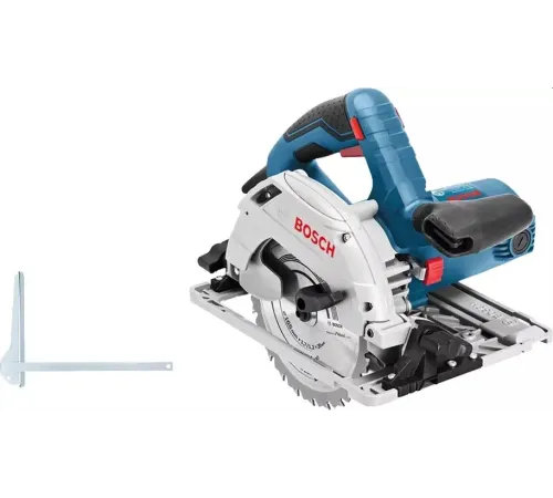 Циркулярная пила (дисковая) Bosch GKS 55+GCE 1350Вт (ручная) D диска.:165мм (601682100)