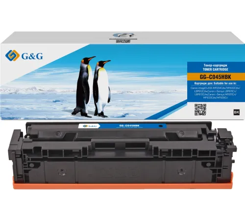 Картридж лазерный G&G GG-C045HBK 045H Black черный (2800стр.) для Canon imageCLASS MF634Cdw/MF632Cdw/LBP612Cdw/i-Sensys LBP611Cn/LBP613Cdw/MF631Cn/MF633Cdw/MF635Cx