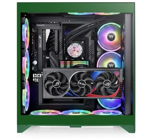 Корпус Thermaltake CTE E660MX Racing зеленый без БП E-ATX 11x120mm 4x140mm 2xUSB3.0 audio bott PSU