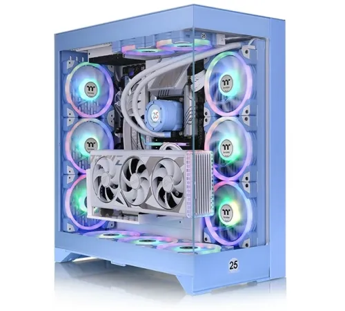Корпус Thermaltake CTE E660MX Hydrangea голубой без БП E-ATX 11x120mm 4x140mm 2xUSB3.0 audio bott PSU