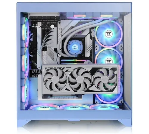 Корпус Thermaltake CTE E660MX Hydrangea голубой без БП E-ATX 11x120mm 4x140mm 2xUSB3.0 audio bott PSU