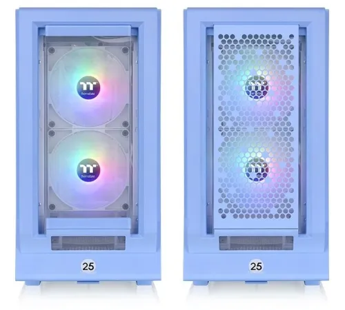 Корпус Thermaltake Ceres 350 MX Hydrangea голубой без БП ATX 3x140mm 2xUSB3.0 audio bott PSU