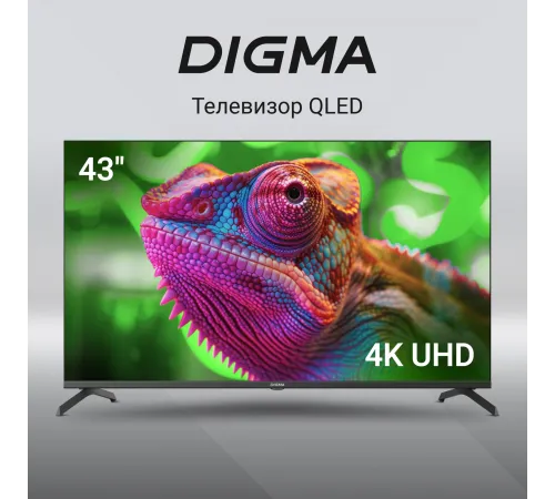Телевизор QLED Digma 43" DM-LED43UQB31 Google TV Frameless Metal черный/черный 4K Ultra HD 60Hz MEMC DVB-T DVB-T2 DVB-C DVB-S DVB-S2 USB WiFi Smart TV Телевизор QLED Digma 43" DM-LED43UQB31 Google TV Frameless Metal черный/черный 4K Ultra HD 60Hz MEMC DVB-T DVB-T2 DVB-C DVB-S DVB-S2 USB WiFi Smart TV