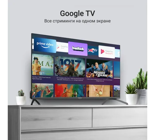 Телевизор QLED Digma 43" DM-LED43UQB31 Google TV Frameless Metal черный/черный 4K Ultra HD 60Hz MEMC DVB-T DVB-T2 DVB-C DVB-S DVB-S2 USB WiFi Smart TV Телевизор QLED Digma 43" DM-LED43UQB31 Google TV Frameless Metal черный/черный 4K Ultra HD 60Hz MEMC DVB-T DVB-T2 DVB-C DVB-S DVB-S2 USB WiFi Smart TV