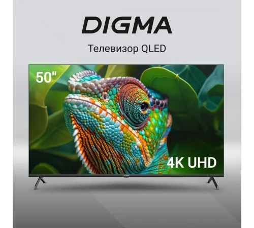 Телевизор QLED Digma 50" DM-LED50UQB31 Google TV Frameless Metal черный/черный 4K Ultra HD 60Hz MEMC DVB-T DVB-T2 DVB-C DVB-S DVB-S2 USB WiFi Smart TV Телевизор QLED Digma 50" DM-LED50UQB31 Google TV Frameless Metal черный/черный 4K Ultra HD 60Hz MEMC DVB-T DVB-T2 DVB-C DVB-S DVB-S2 USB WiFi Smart TV