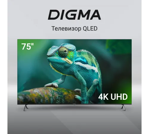 Телевизор QLED Digma 75" DM-LED75UQB31 Google TV Frameless Metal черный/черный 4K Ultra HD 60Hz MEMC DVB-T DVB-T2 DVB-C DVB-S DVB-S2 USB WiFi Smart TV Телевизор QLED Digma 75" DM-LED75UQB31 Google TV Frameless Metal черный/черный 4K Ultra HD 60Hz MEMC DVB-T DVB-T2 DVB-C DVB-S DVB-S2 USB WiFi Smart TV