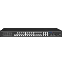 Коммутатор Trassir TR-NS24284C-400-24PoE (L2) 24x1Гбит/с 4xКомбо(1000BASE-T/SFP) 24PoE 400W управляемый