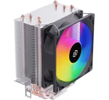 Устройство охлаждения(кулер) Оклик OG-CPC130FRGB-1 RGB Soc-AM4/1151/1200 черный 3-pin 18-23dB Al+Cu 130W 453gr Ret