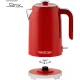 Чайник электрический Galaxy Line GL 0349 1.7л. 2200Вт красный корпус: нерж.сталь (ГЛ0349Л)