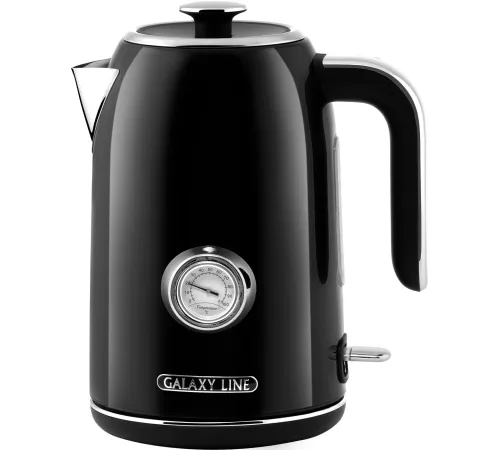 Чайник электрический Galaxy Line GL 0350 1.7л. 2200Вт черный корпус: нерж.сталь (ГЛ0350Л)