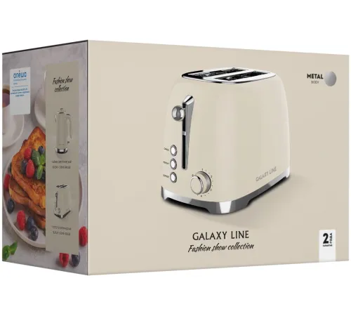 Тостер Galaxy Line GL 2918 900Вт кремовый Тостер Galaxy Line GL 2918 900Вт кремовый
