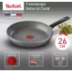 Сковорода Tefal Natural Cook 04213126 круглая 26см ручка несъемная (без крышки) серый