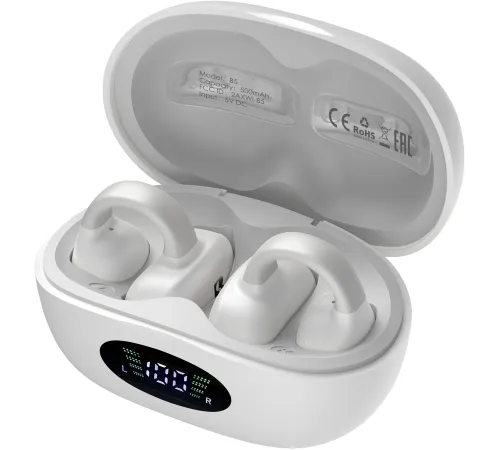 Гарнитура вкладыши A4Tech Biosong B5 TWS белый беспроводные bluetooth крепление за ухом (B5) Гарнитура вкладыши A4Tech Biosong B5 TWS белый беспроводные bluetooth крепление за ухом (B5)
