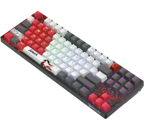 Клавиатура A4Tech Bloody WS87 Naraka механическая черный/красный USB for gamer LED (WS87) Клавиатура A4Tech Bloody WS87 Naraka механическая черный/красный USB for gamer LED (WS87)