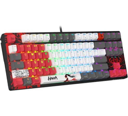 Клавиатура A4Tech Bloody WS87 Naraka механическая черный/красный USB for gamer LED (WS87) Клавиатура A4Tech Bloody WS87 Naraka механическая черный/красный USB for gamer LED (WS87)