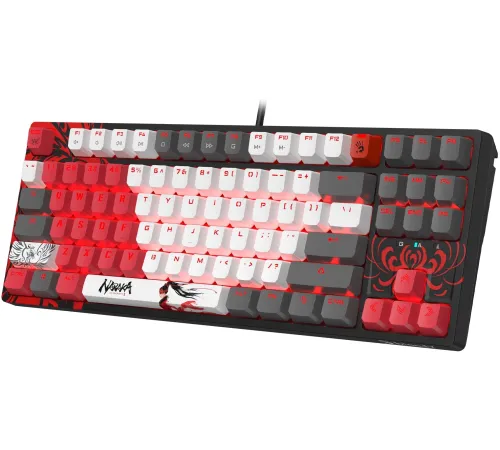 Клавиатура A4Tech Bloody S87 Naraka механическая черный/красный USB for gamer LED (S87 NARAKA) Клавиатура A4Tech Bloody S87 Naraka механическая черный/красный USB for gamer LED (S87 NARAKA)