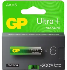 Батарея GP Ultra Plus Alkaline 15AUPA21-2CRB6 AA (6шт) блистер