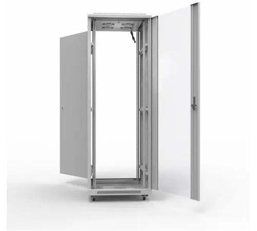 Шкаф серверный Rexant Pro (04-2306) напольный 42U 600x800мм пер.дв.стекл металл 800кг серый Шкаф серверный Rexant Pro (04-2306) напольный 42U 600x800мм пер.дв.стекл металл 800кг серый